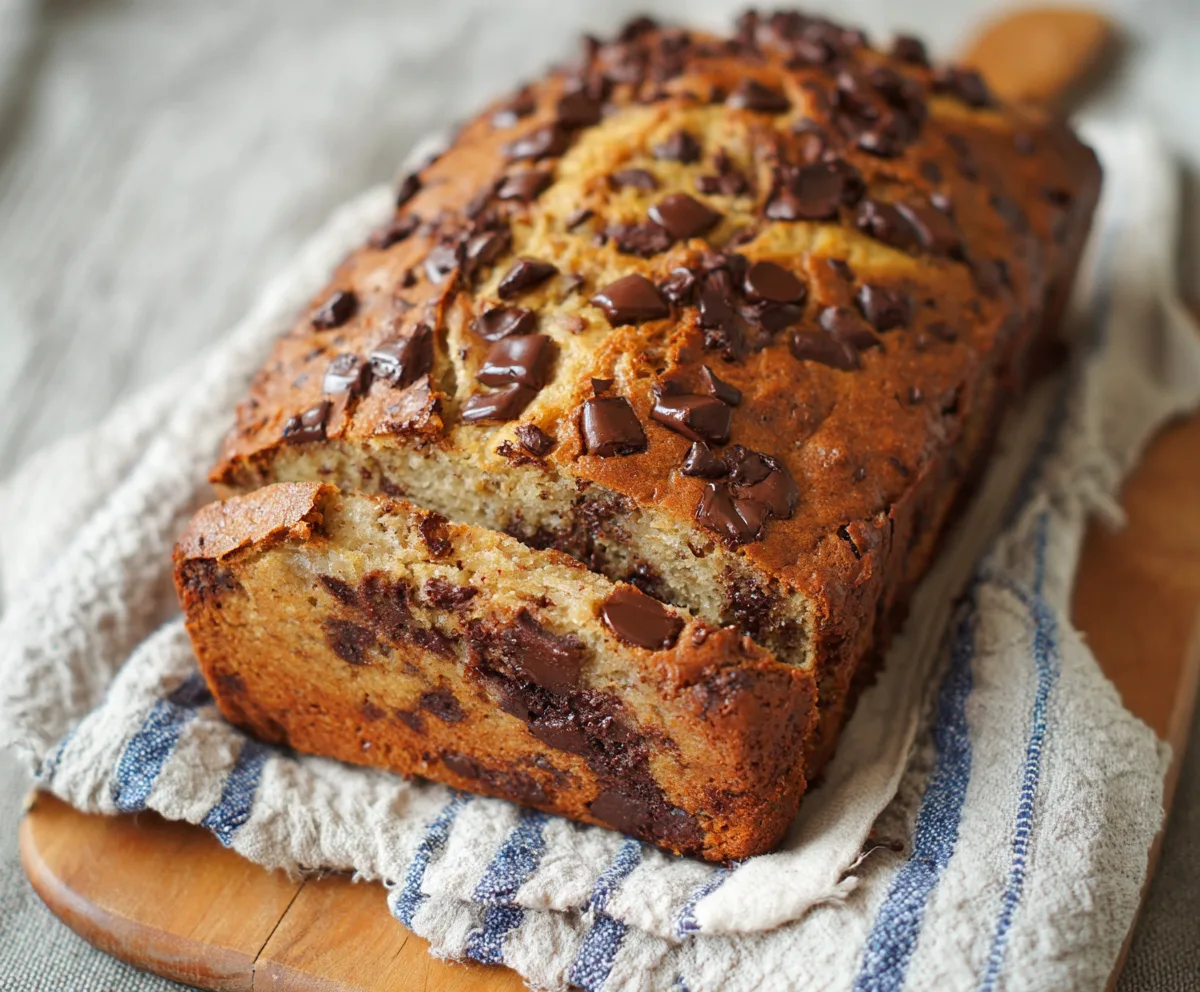 Easy Chocolate Chip Banana Bread