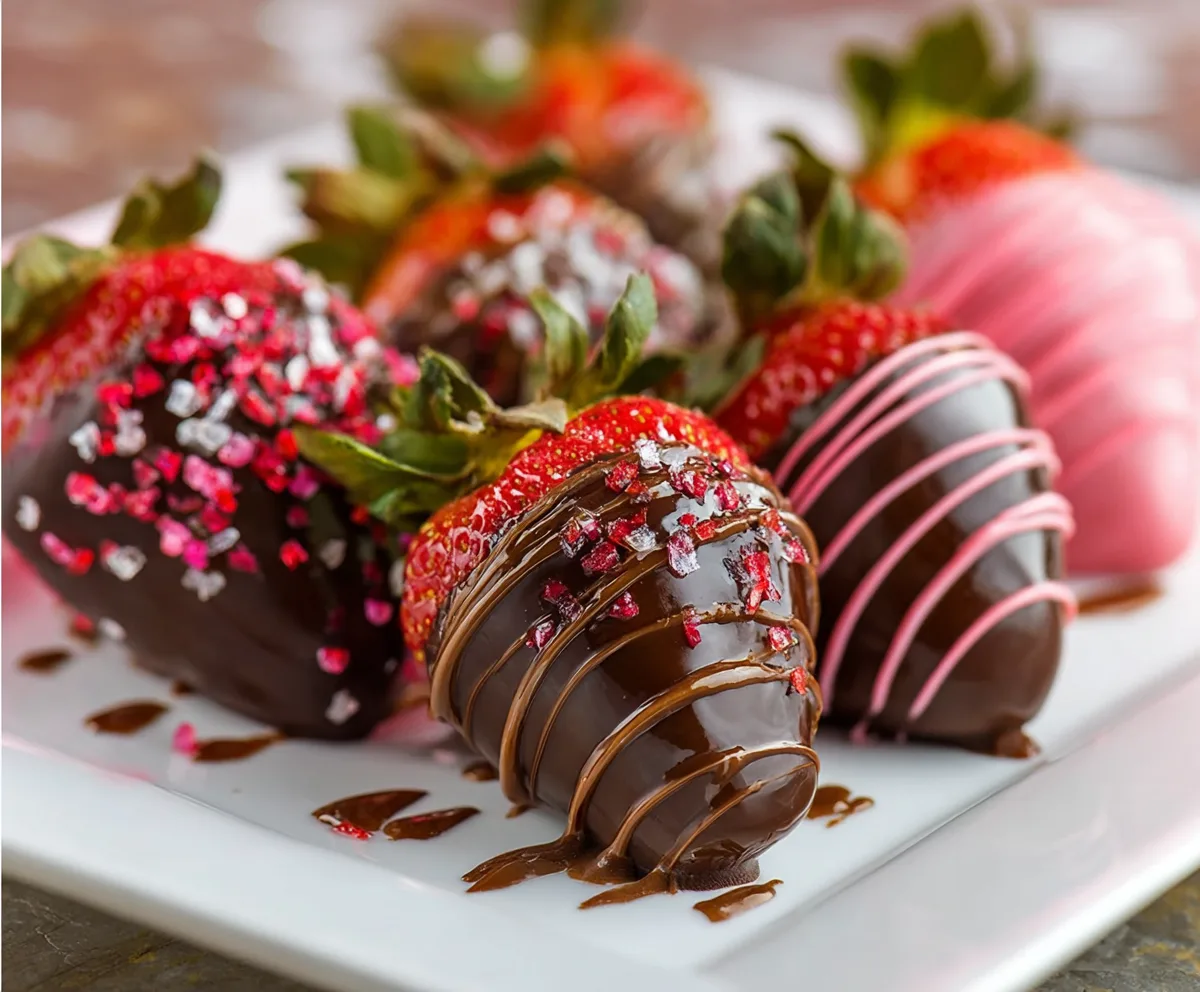 Easy Chocolate Covered Strawberries