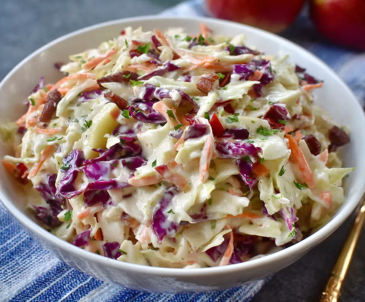 Easy Creamy Apple Coleslaw