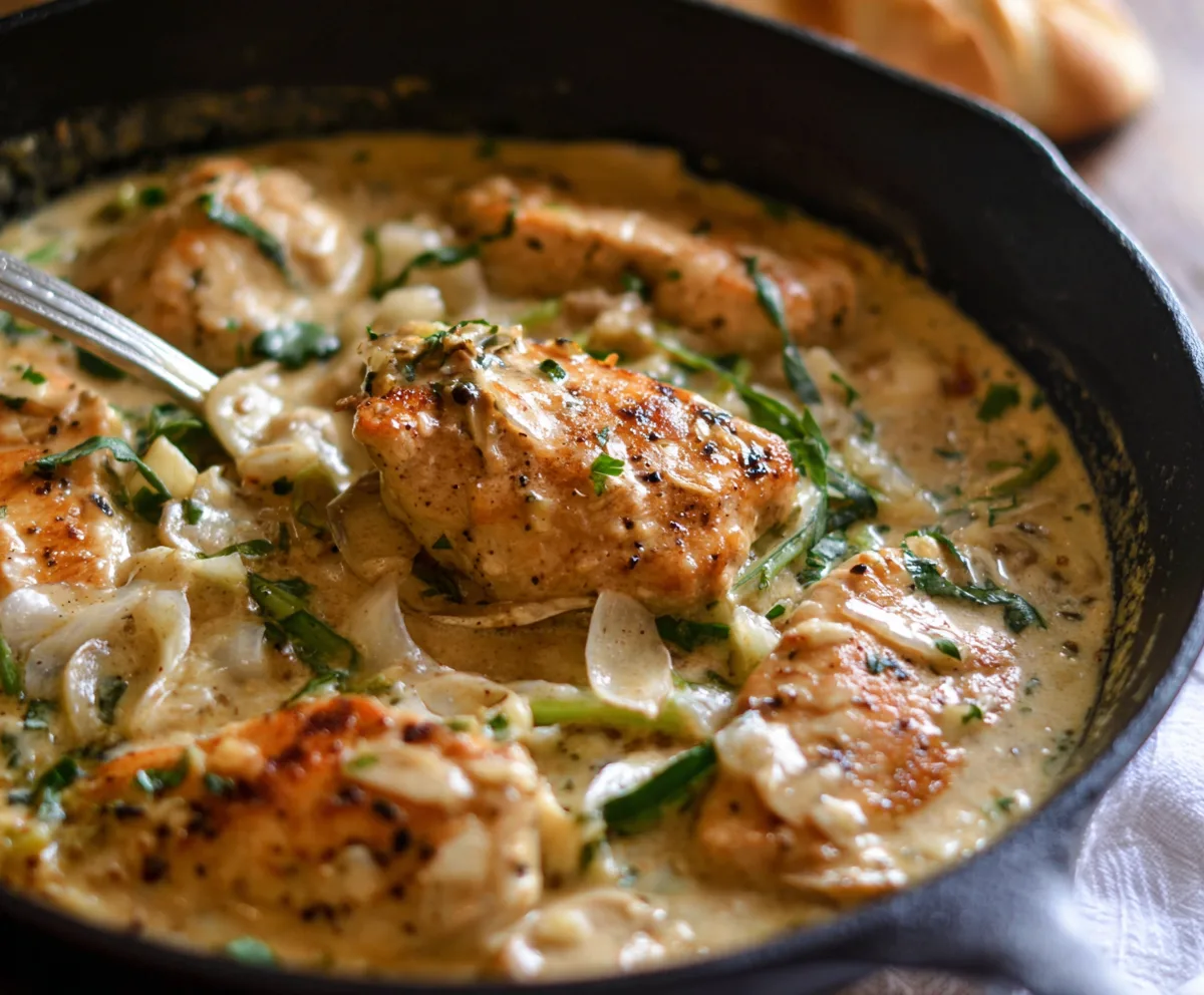 Creamy Garlic Chicken Skillet