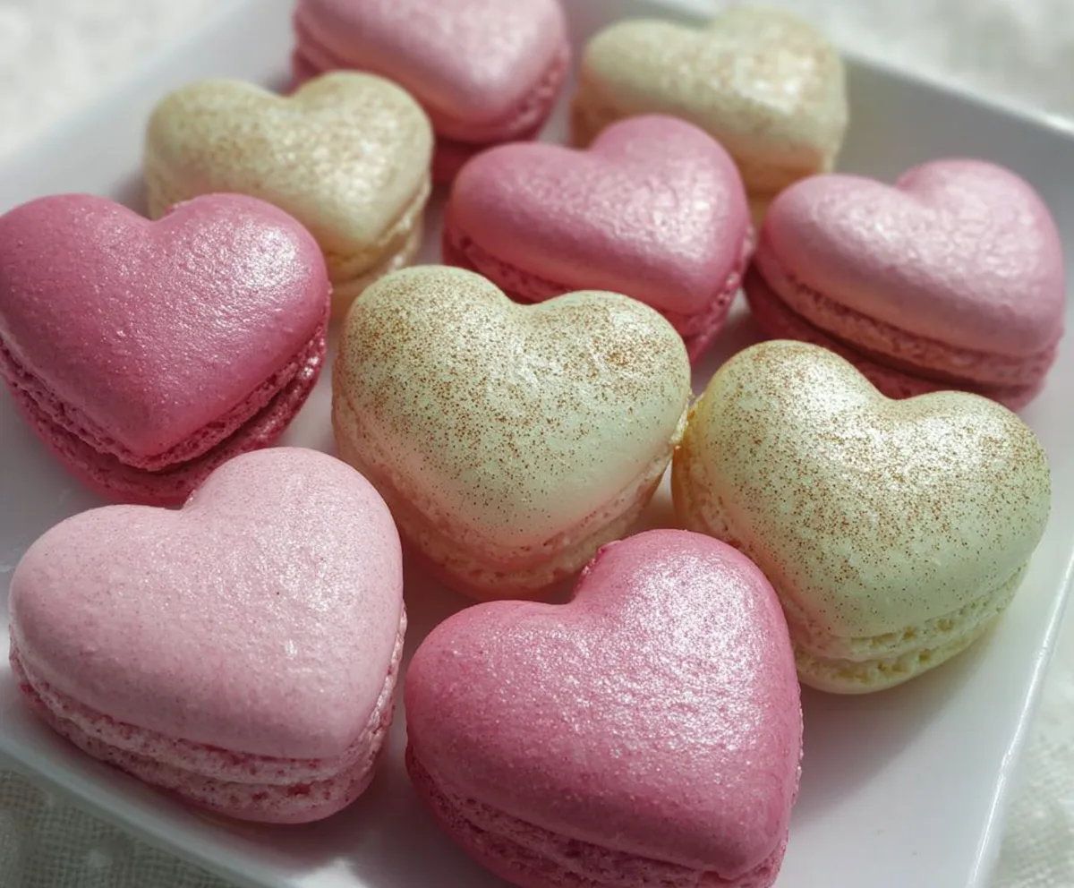 Delicious Heart Shaped Macarons Recipe