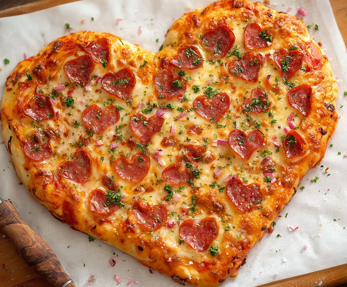 Easy Heart Shaped Pizza Recipe