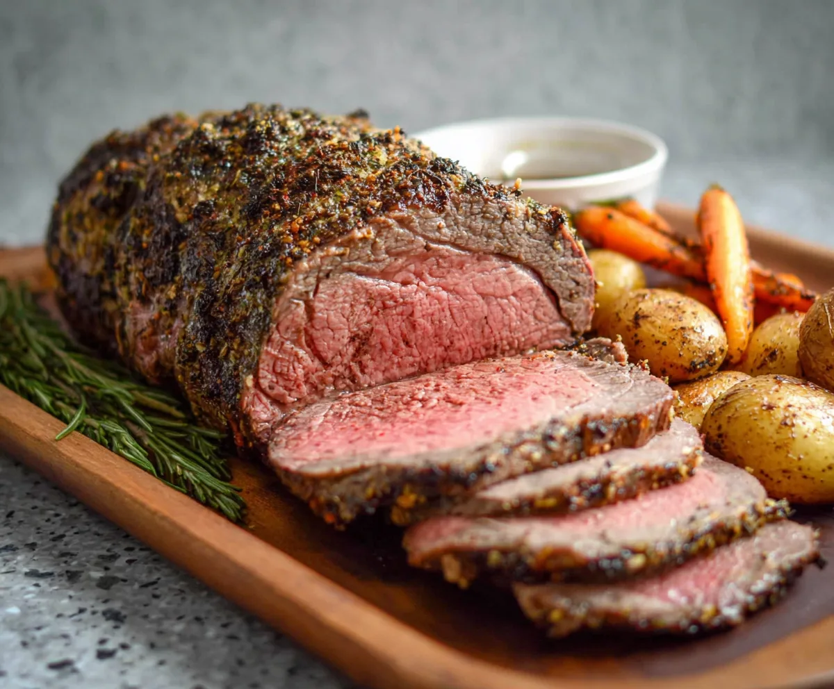 Easy Herb Crusted Roast Beef