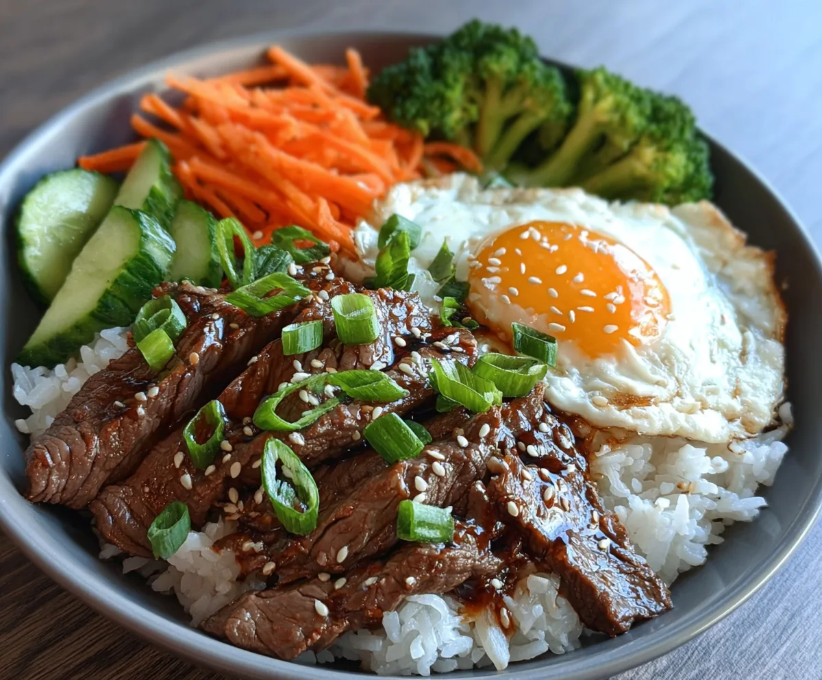 Easy Korean BBQ Beef Bowls