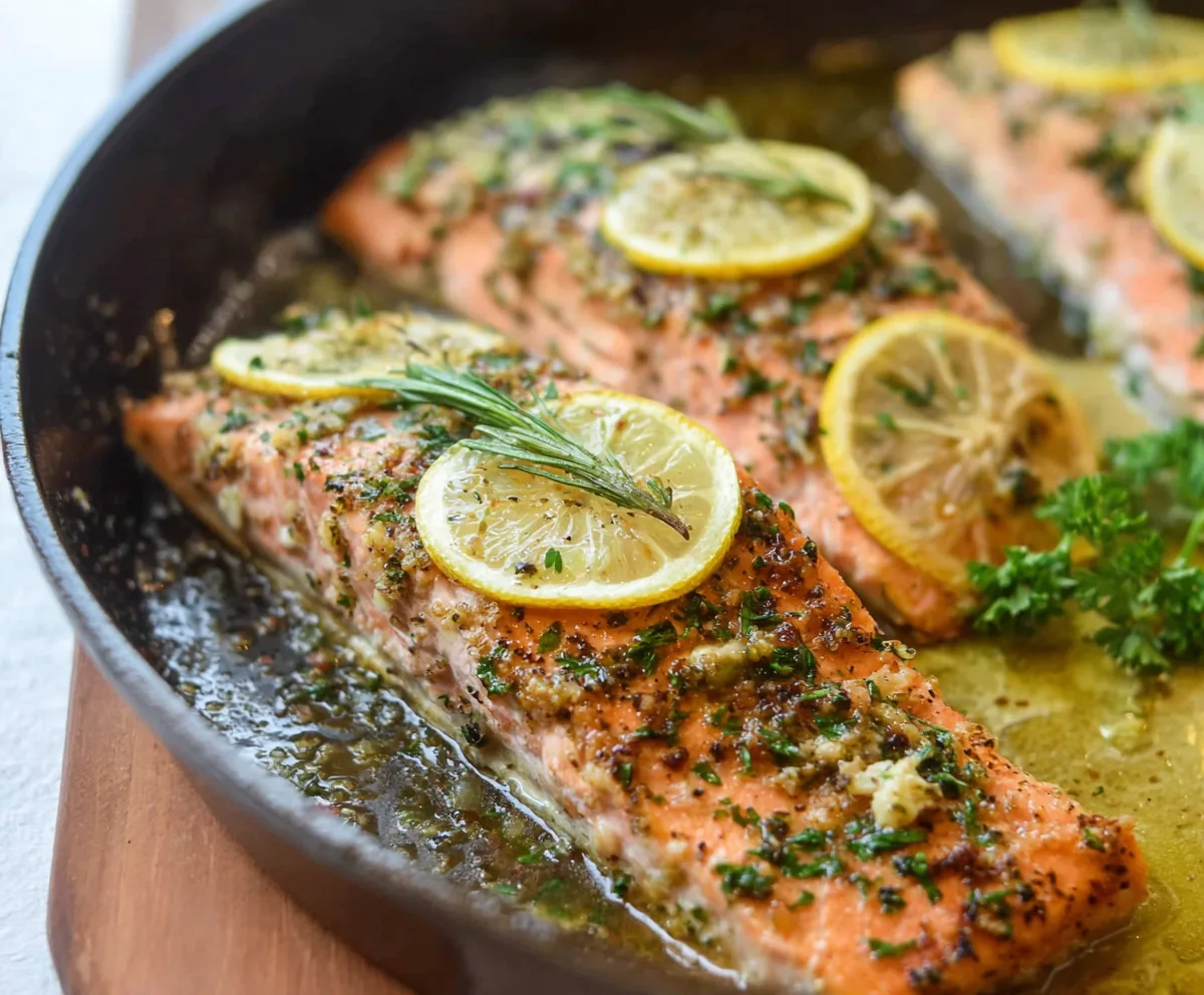 Easy Lemon Herb Roasted Salmon