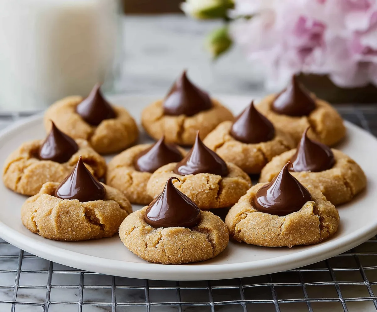 Classic Peanut Butter Blossoms Cookies