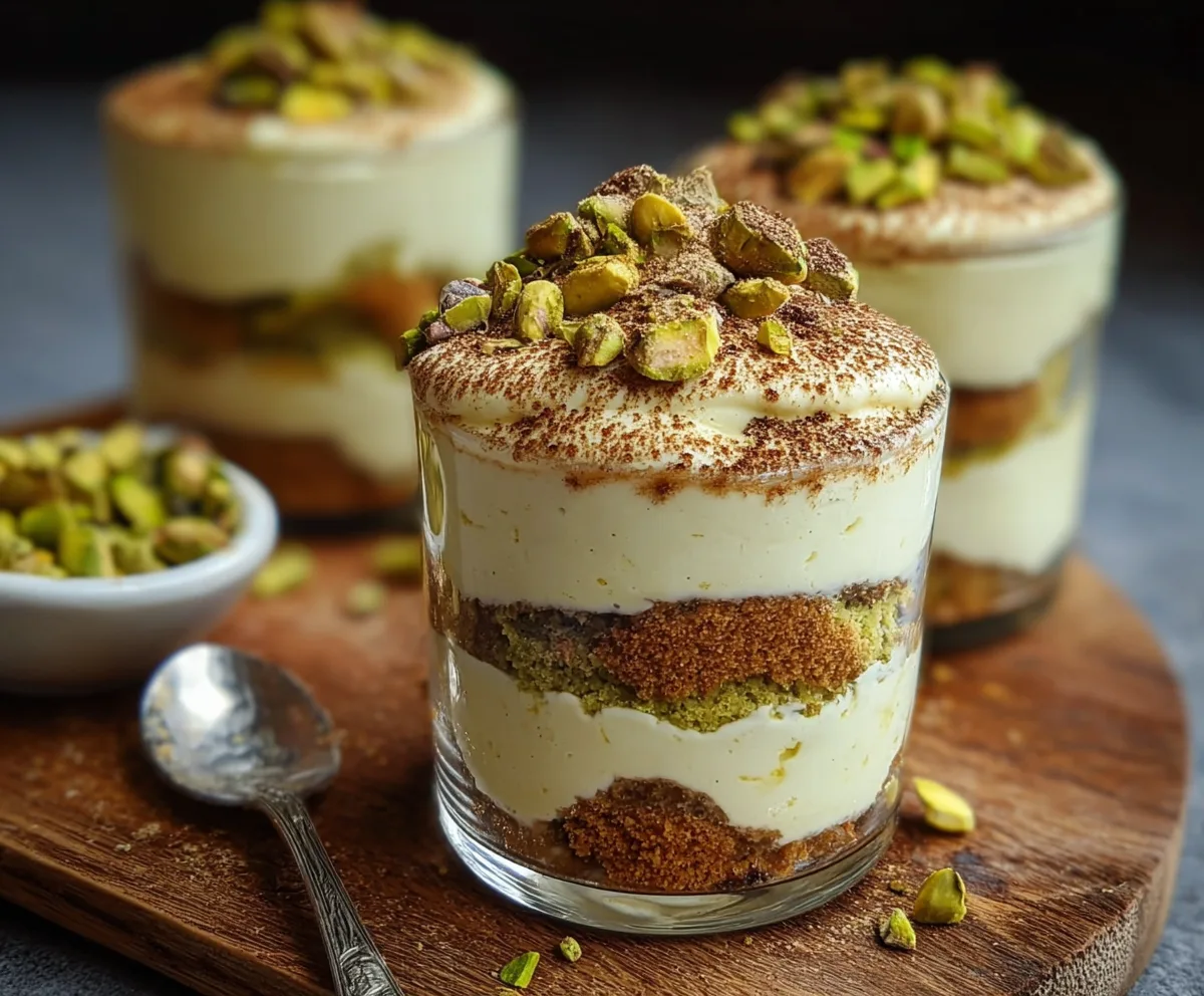 Easy Pistachio Tiramisu Cups Recipe