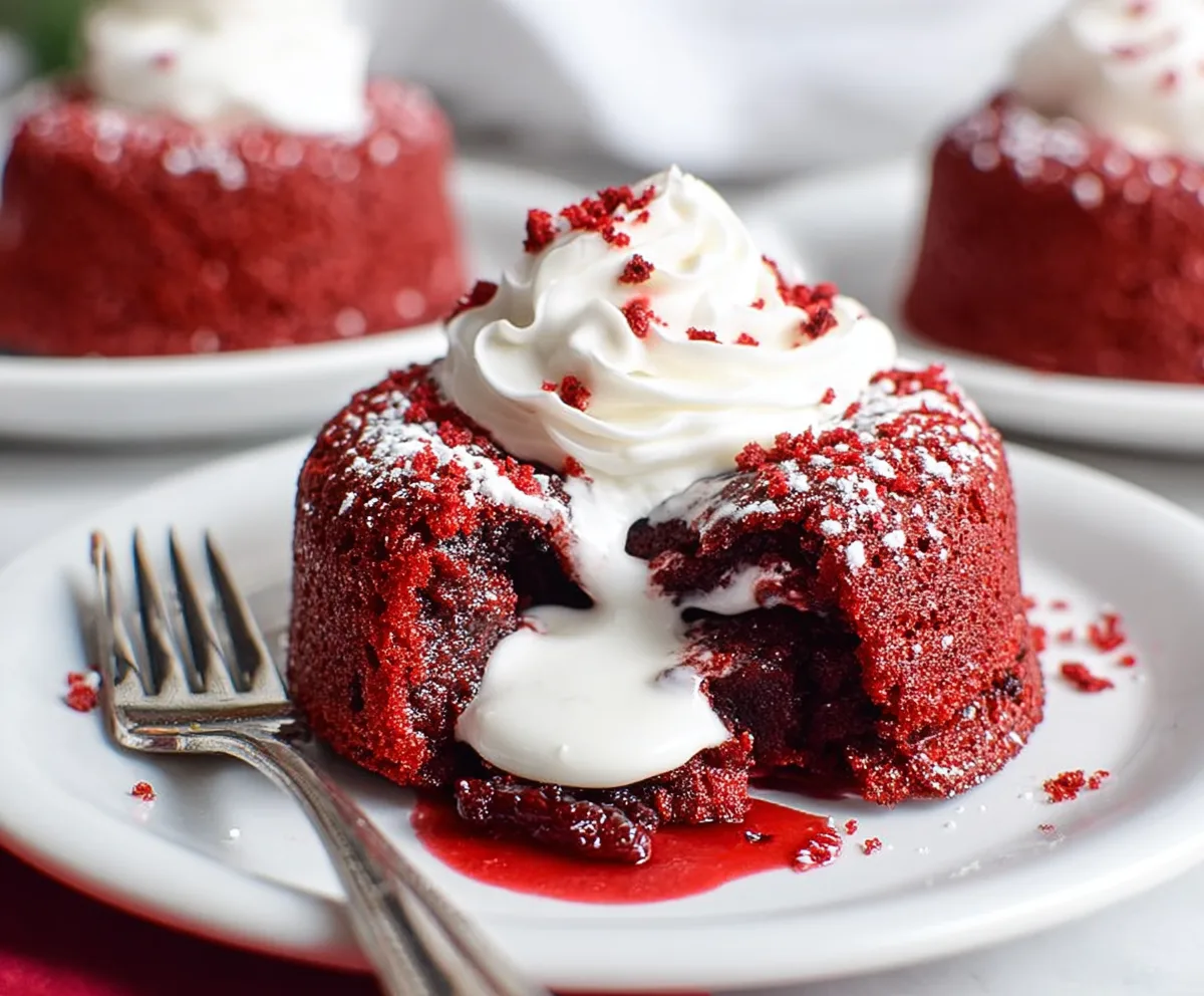 Easy Red Velvet Lava Cakes Recipe