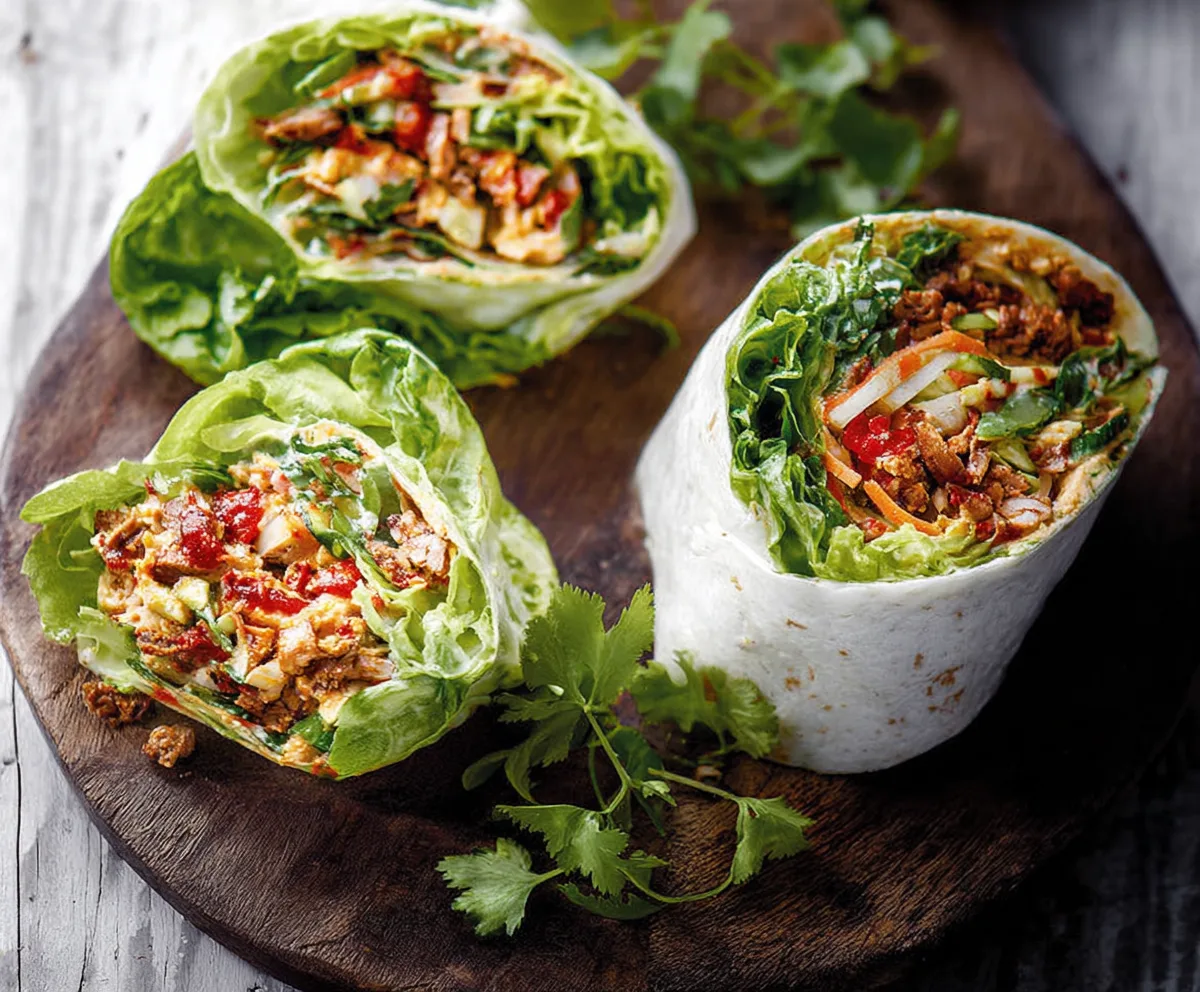 Easy Roasted Veggie & Hummus Wrap