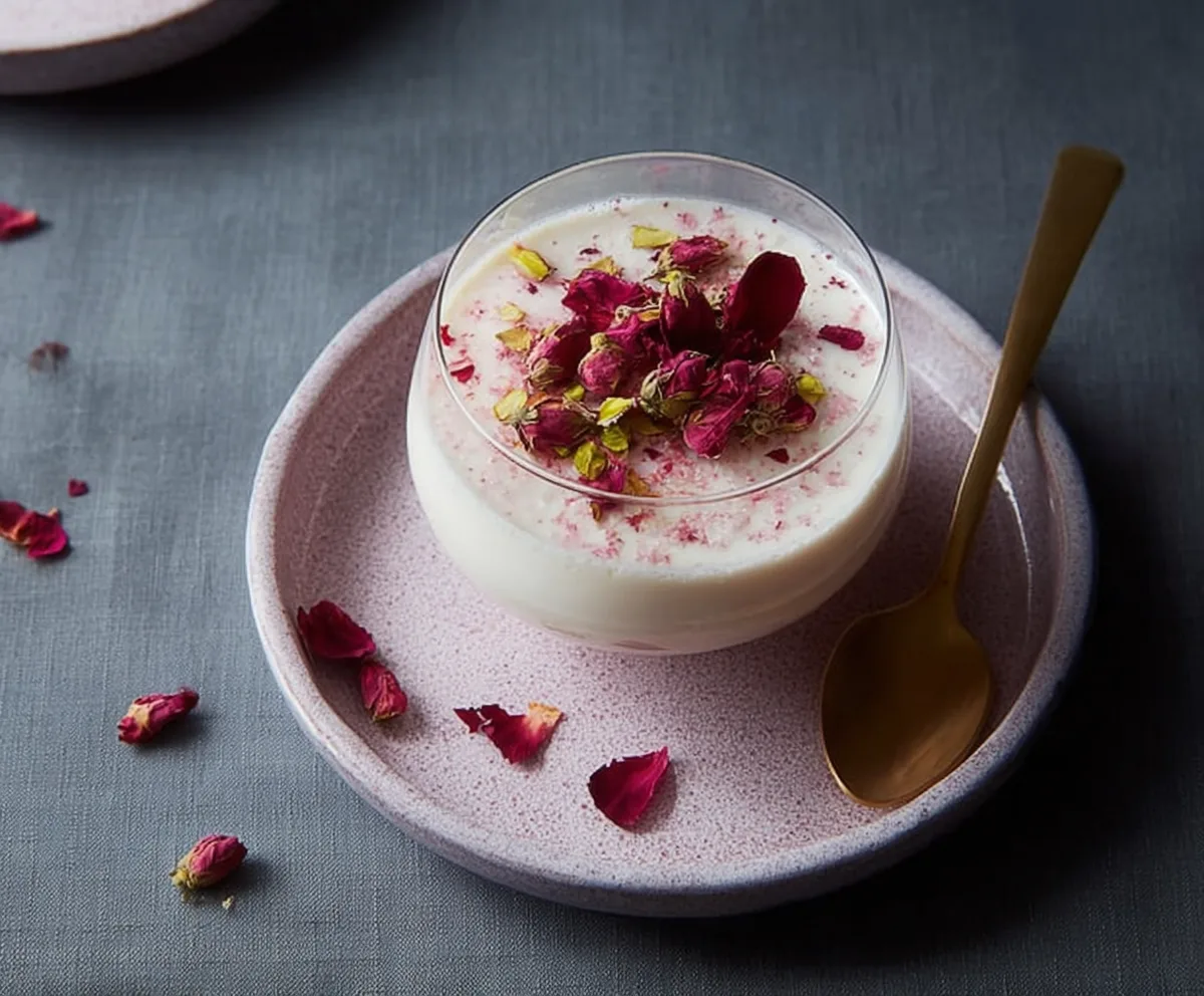 Easy Rose Petal Panna Cotta