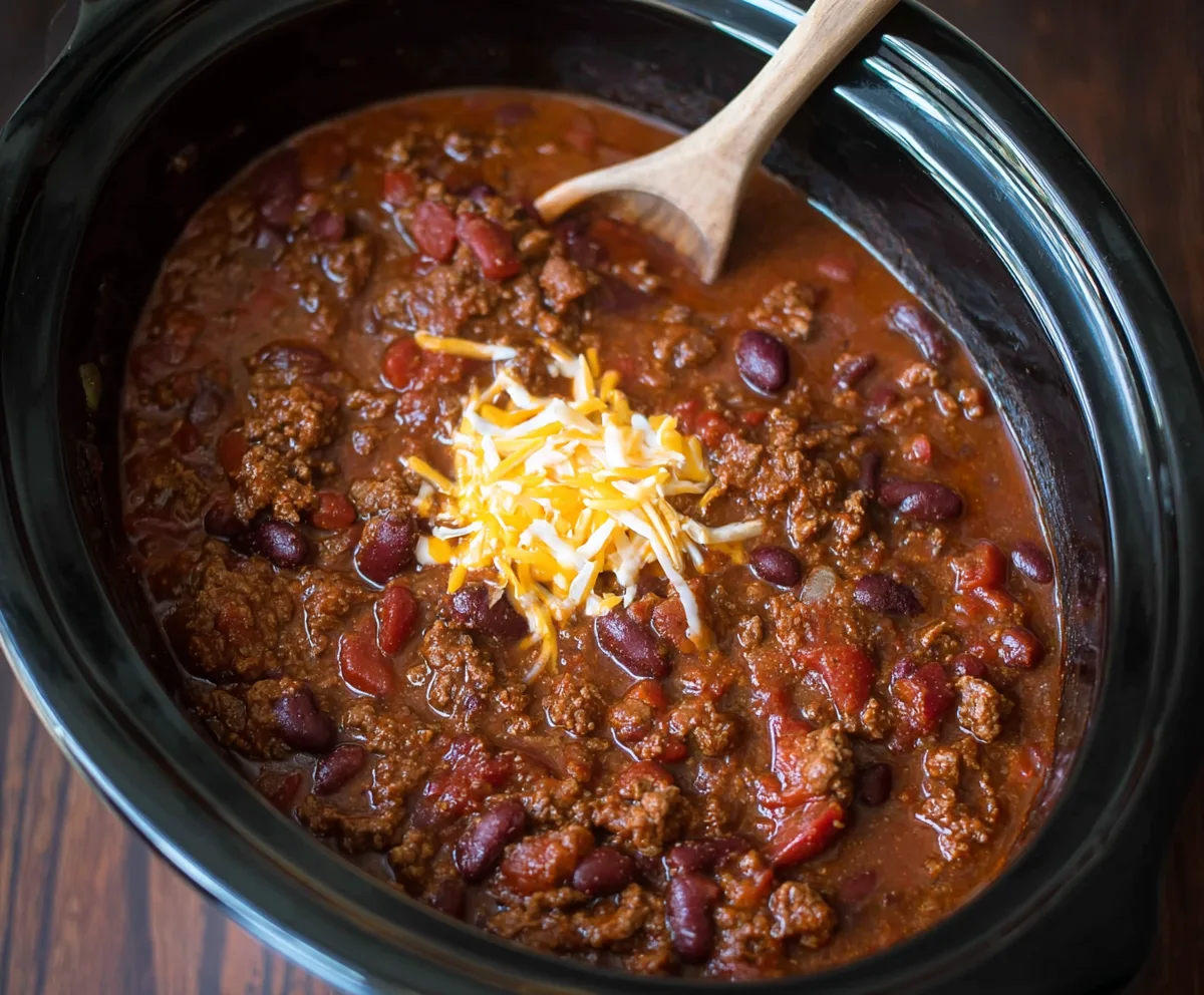 Easy Slow Cooker Beef Chili with Beans