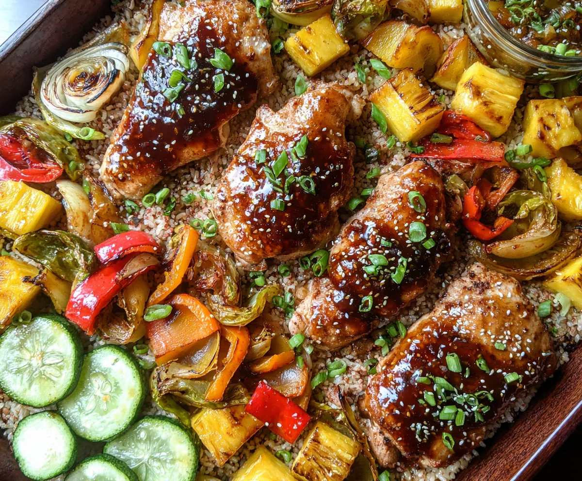 Easy Teriyaki Chicken Sheet Pan Dinner