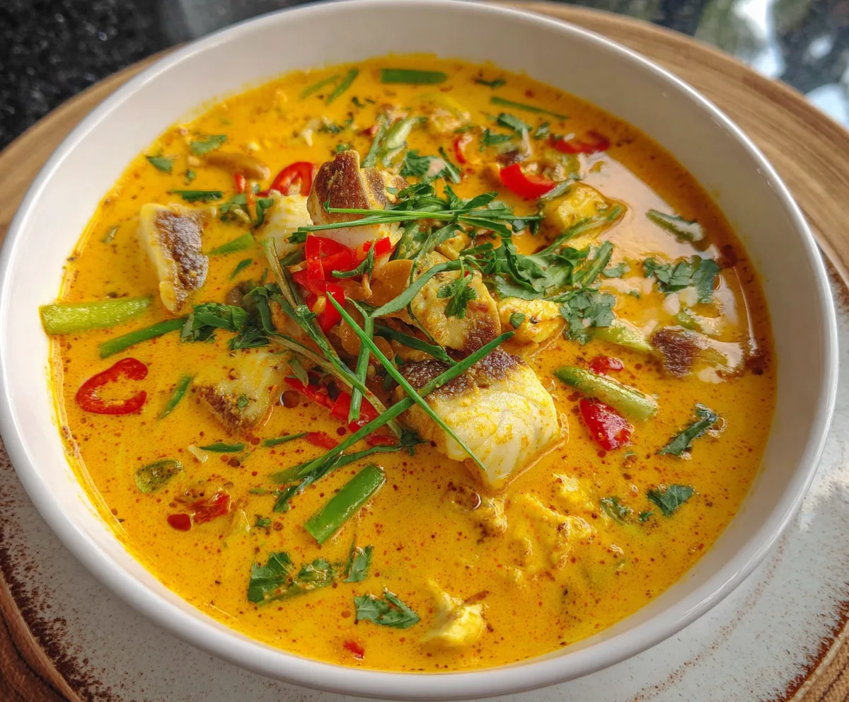 Easy Thai Curry Fish Soup Recipe