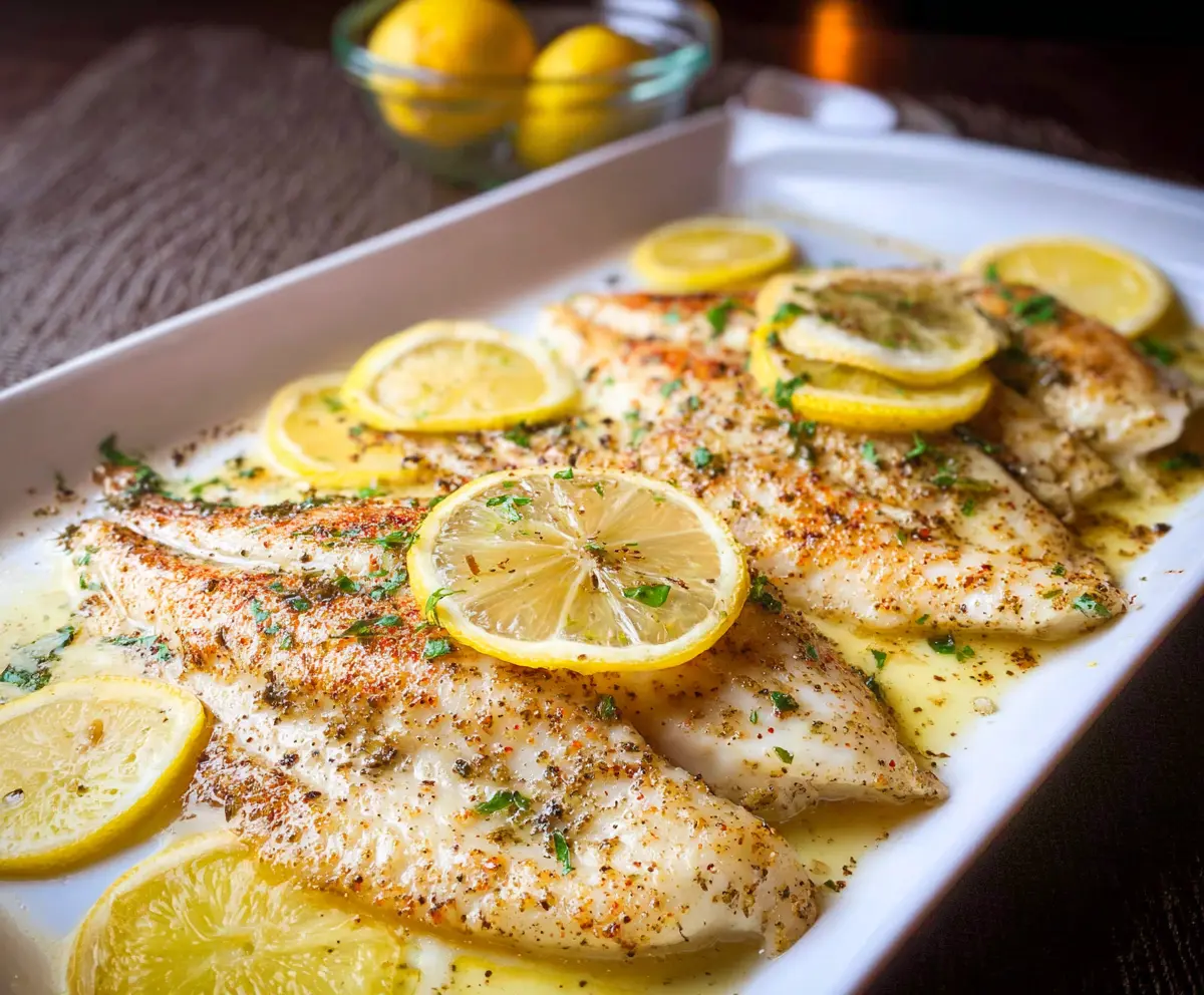 Easy Baked Lemon Butter Tilapia