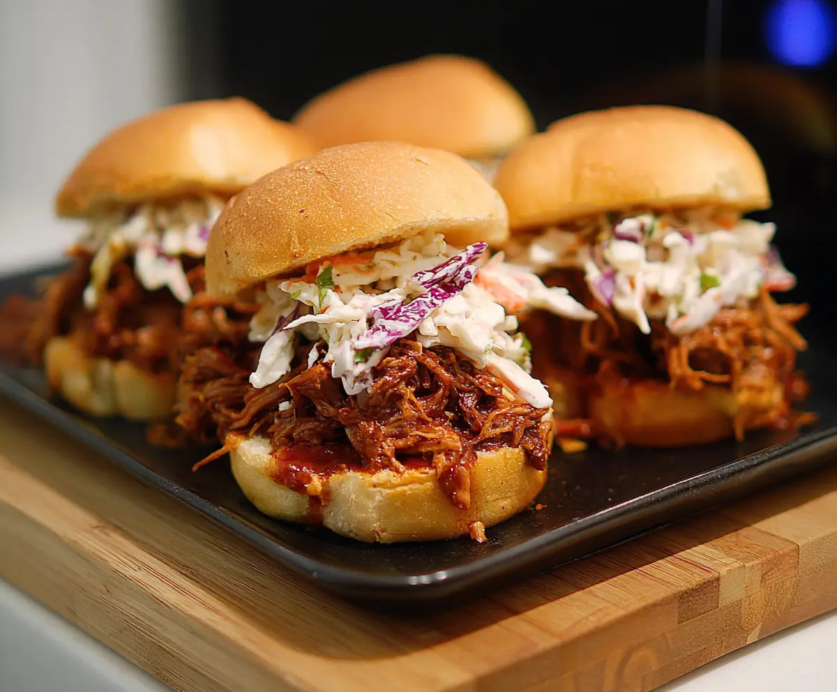 Easy BBQ Pulled Pork Sliders