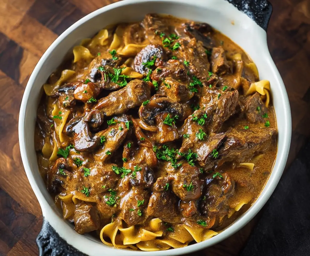 Easy One Pot Beef Stroganoff