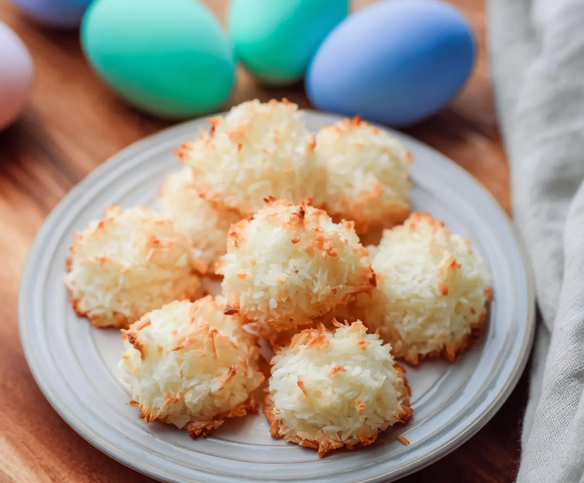 Delicious Bunny Tail Coconut Macaroons