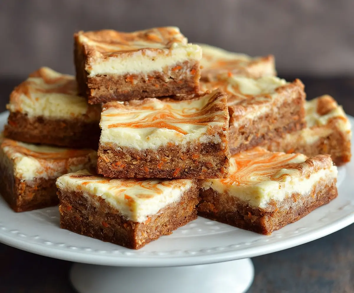 Carrot Cake Cheesecake Bars