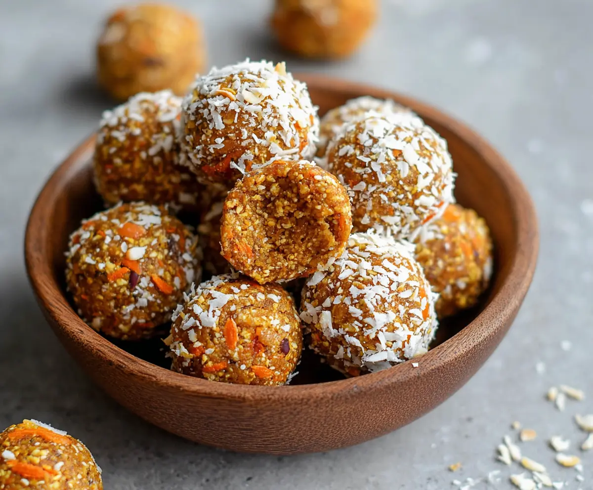 Easy Carrot Cake Energy Bites