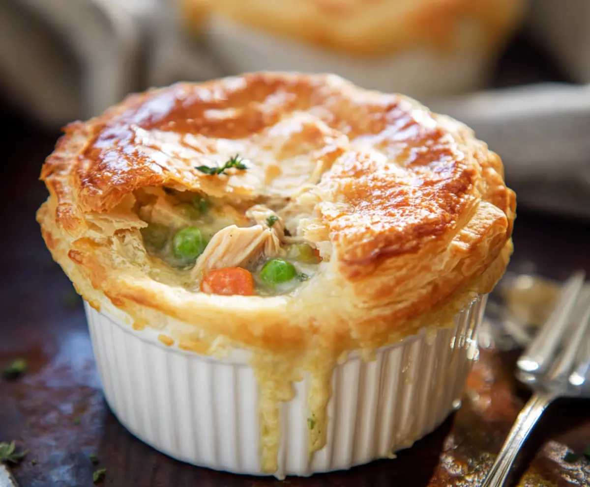 Easy Chicken Pot Pie with Puff Pastry