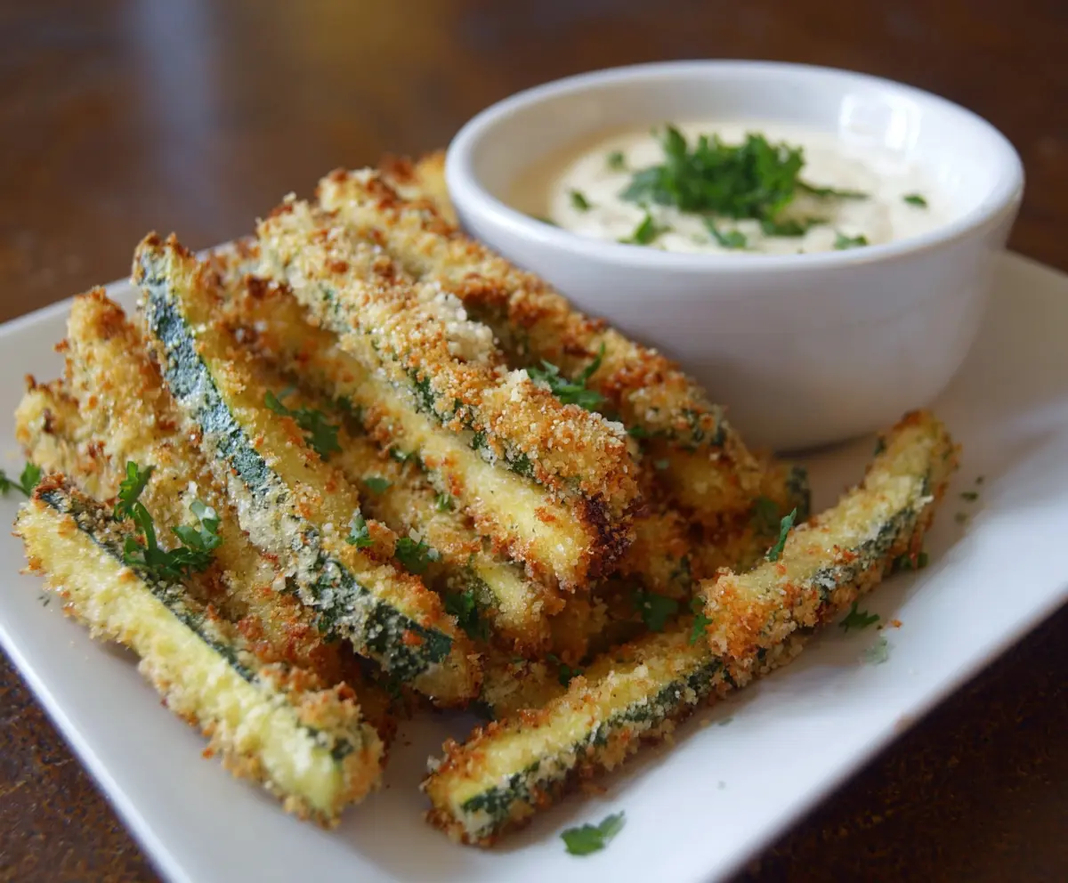 Crispy Baked Parmesan Zucchini Fries
