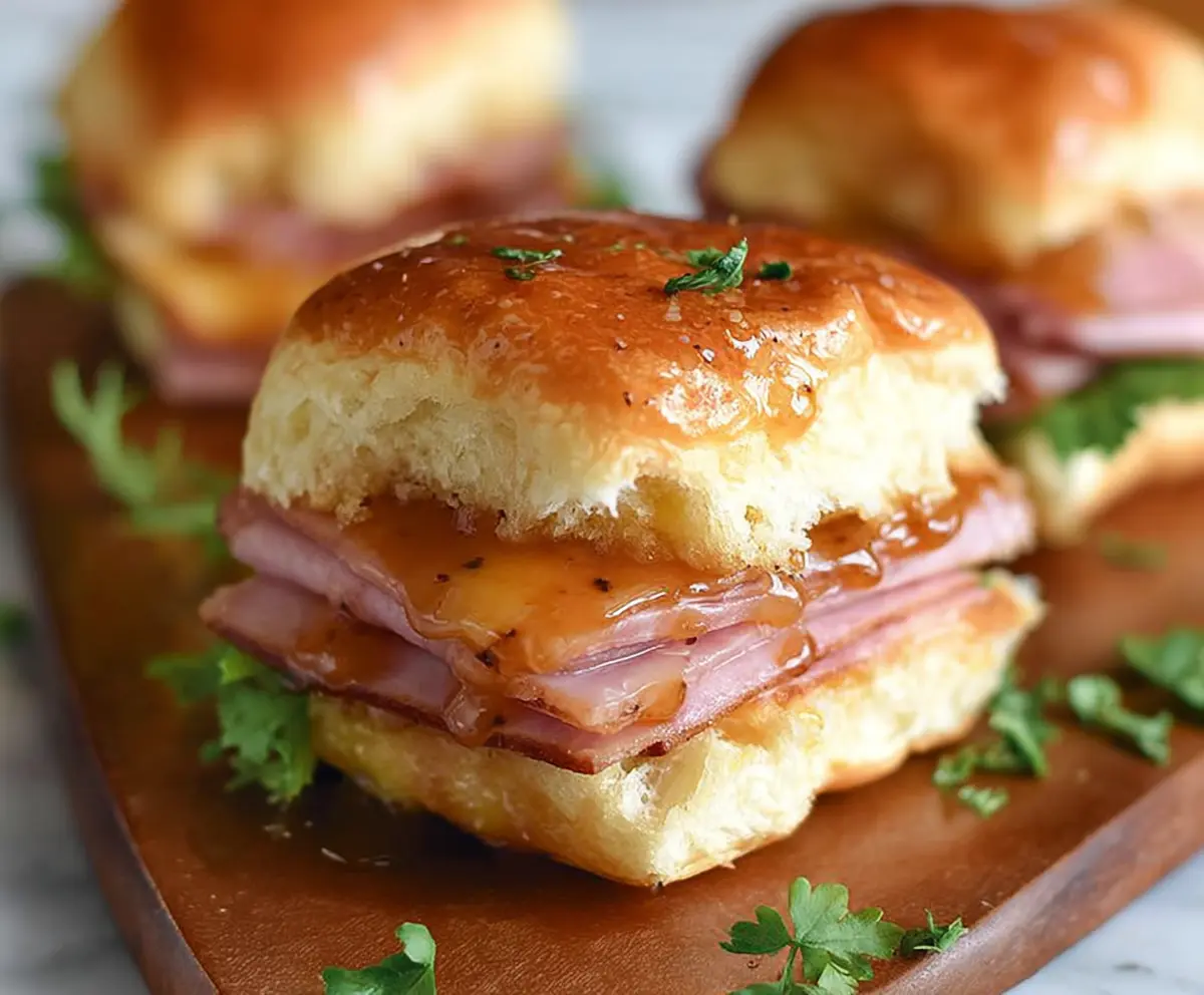 Easy Honey Mustard Ham Sliders