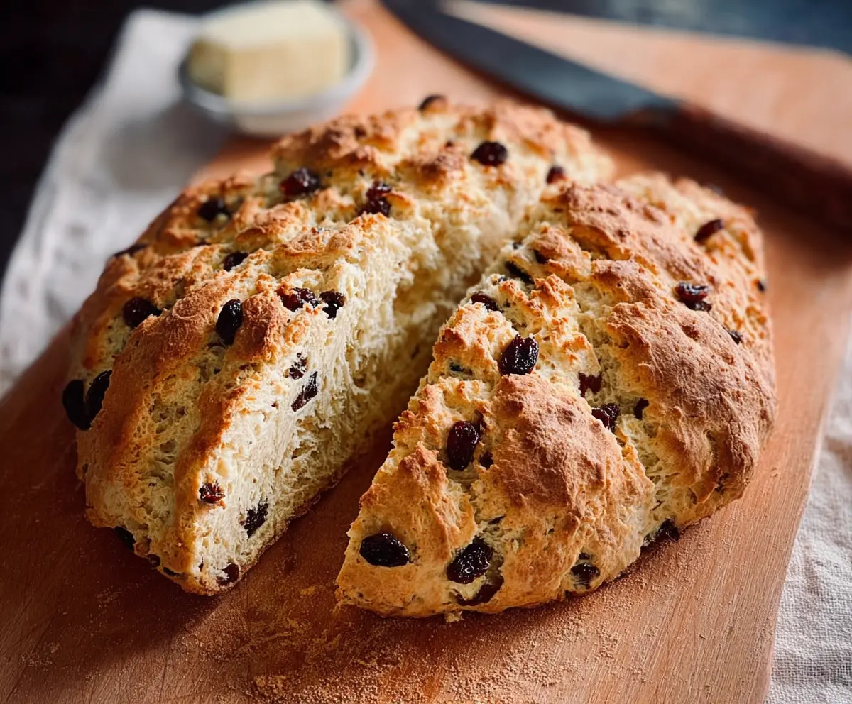 Easy Irish Soda Bread with Raisins