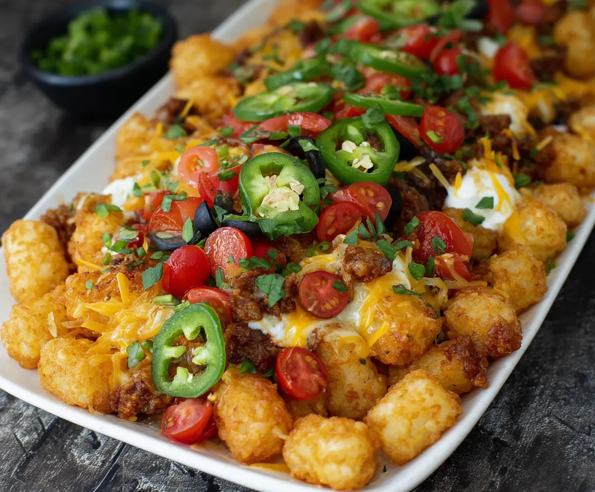 Loaded Totchos Recipe - Game Day Snack