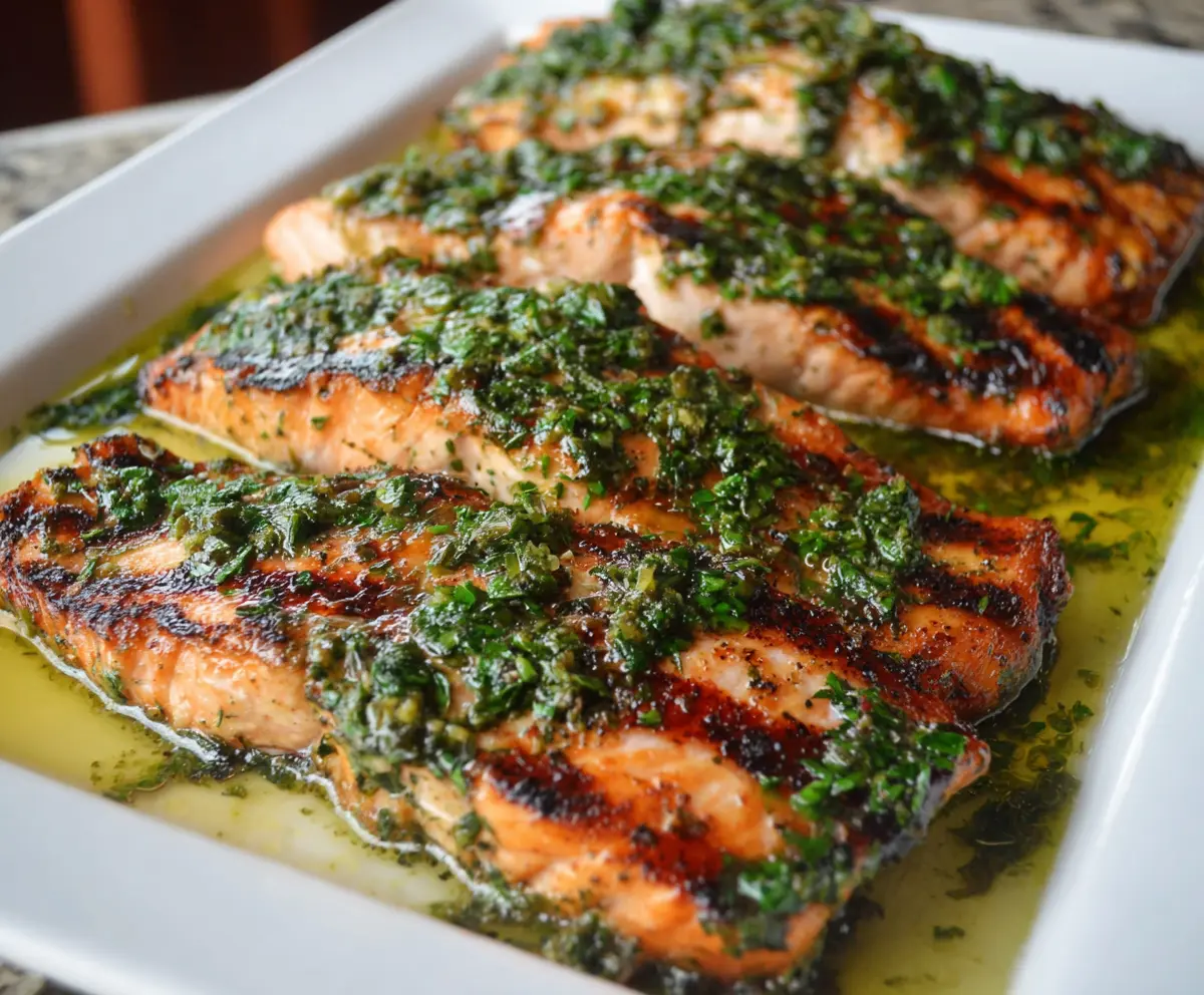 Easy Parsley Garlic Salmon Recipe