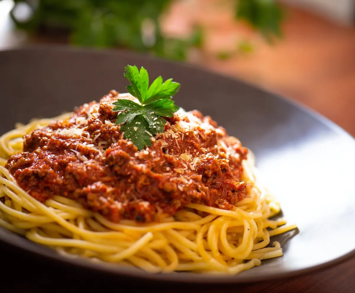Easy Spaghetti & Meat Sauce