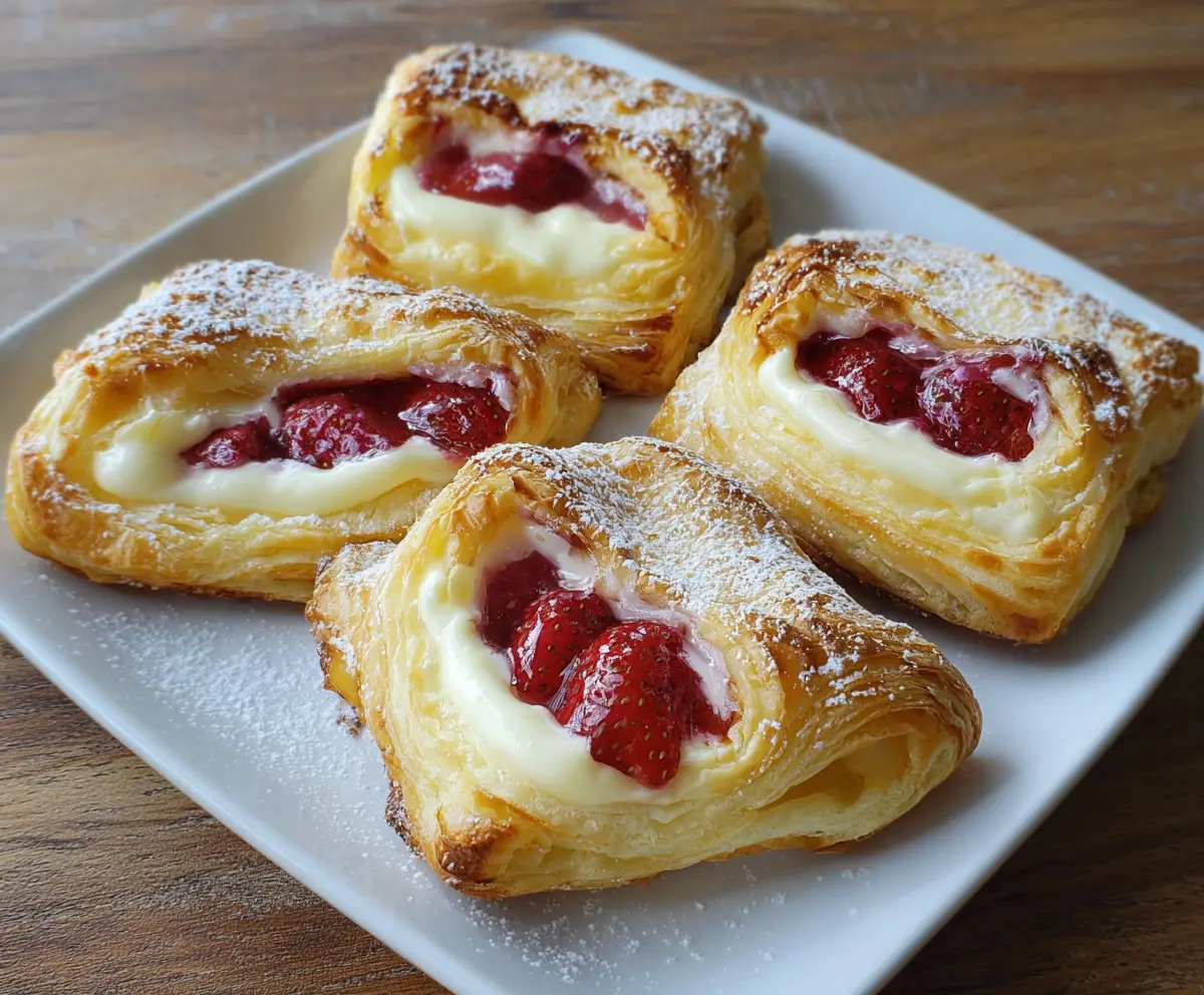 Easy Strawberry Cream Cheese Pastries