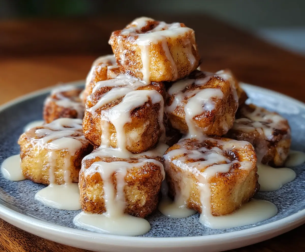 Easy Cinnamon Roll French Toast Bites