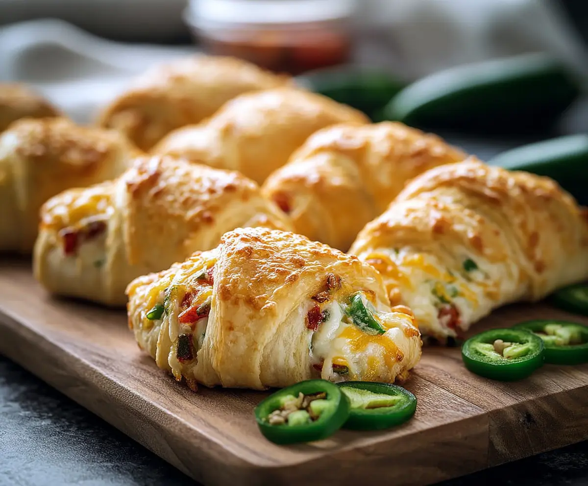 Easy Jalapeño Popper Crescent Rolls