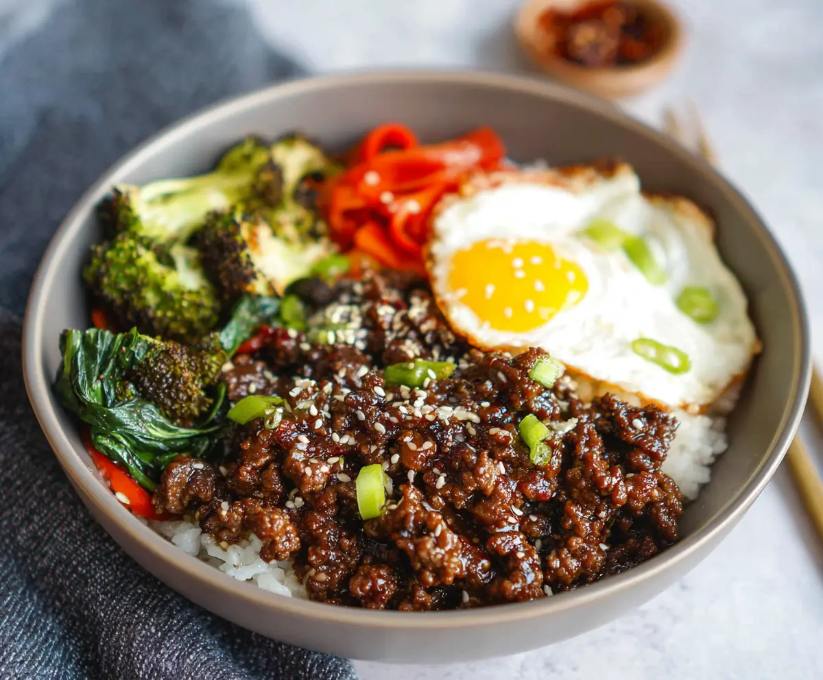 Easy Korean Ground Beef Bowl