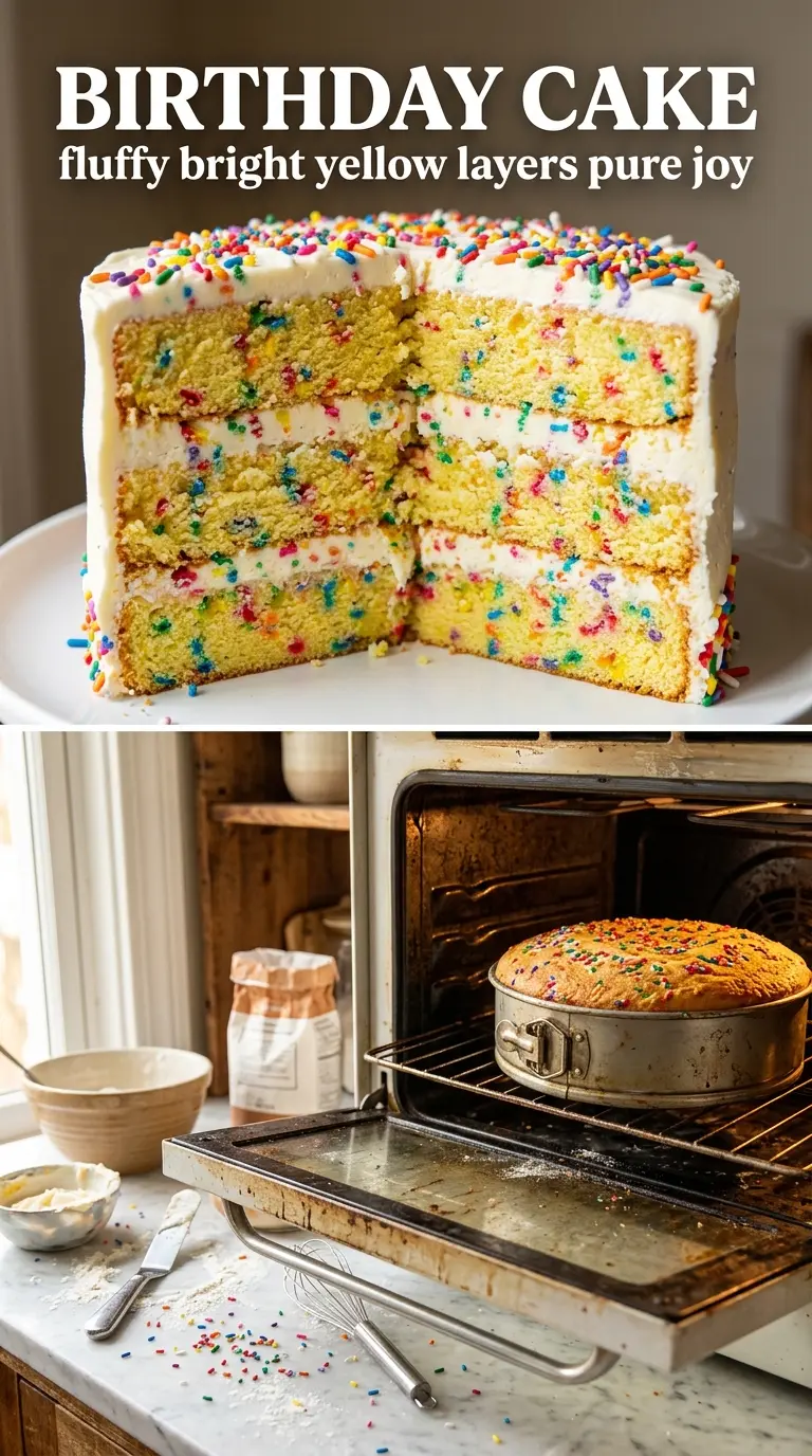 Birthday Cake fluffy vanilla buttercream