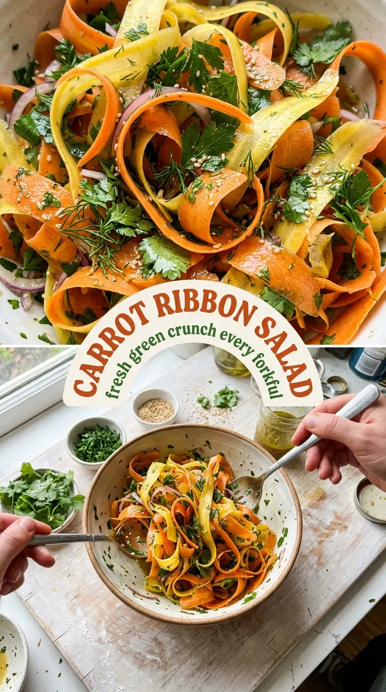 Carrot Ribbon Salad crisp citrus bright