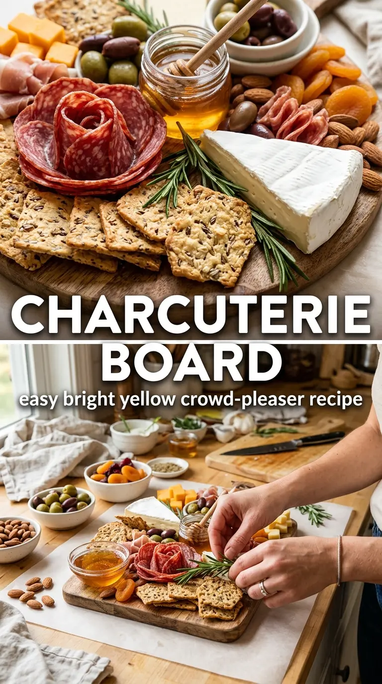 Charcuterie Board vibrant creamy crisp
