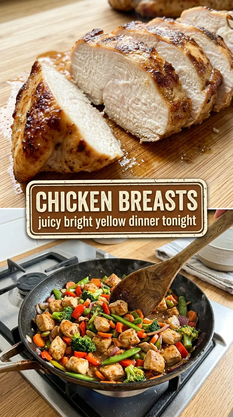 Chicken Breasts golden-seared juicy garlic-herb