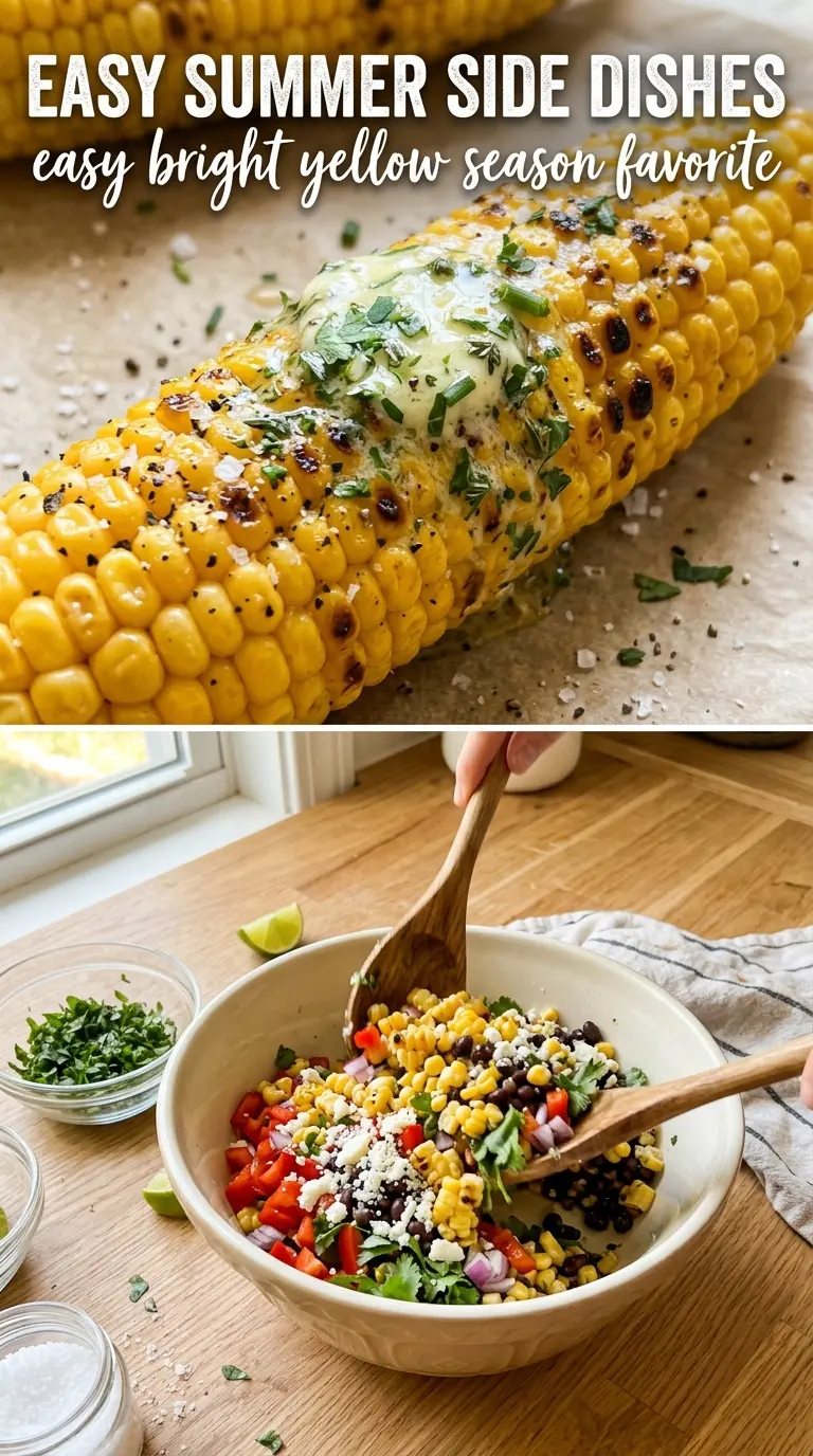 Easy Summer Side Dishes golden vibrant crisp-tender