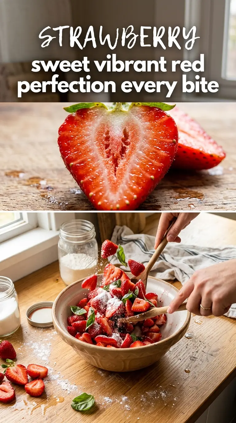 Strawberry recipe bright juicy glossy