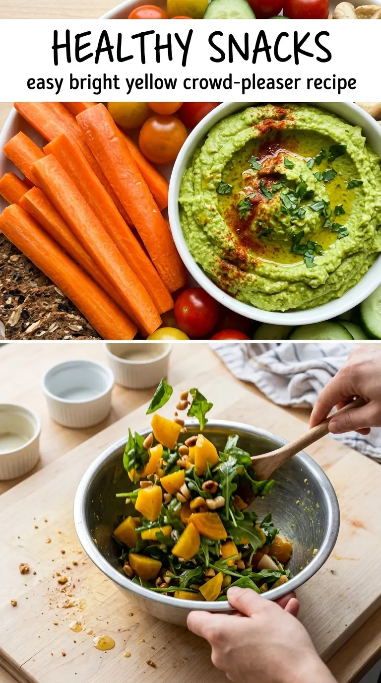 Healthy Snacks golden crunchy colorful