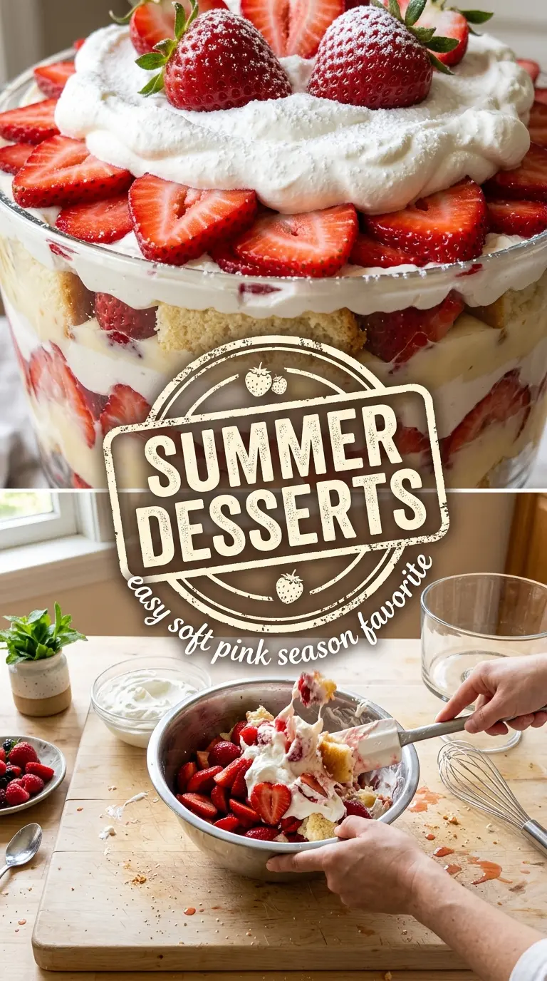 Summer Desserts creamy berries no-bake