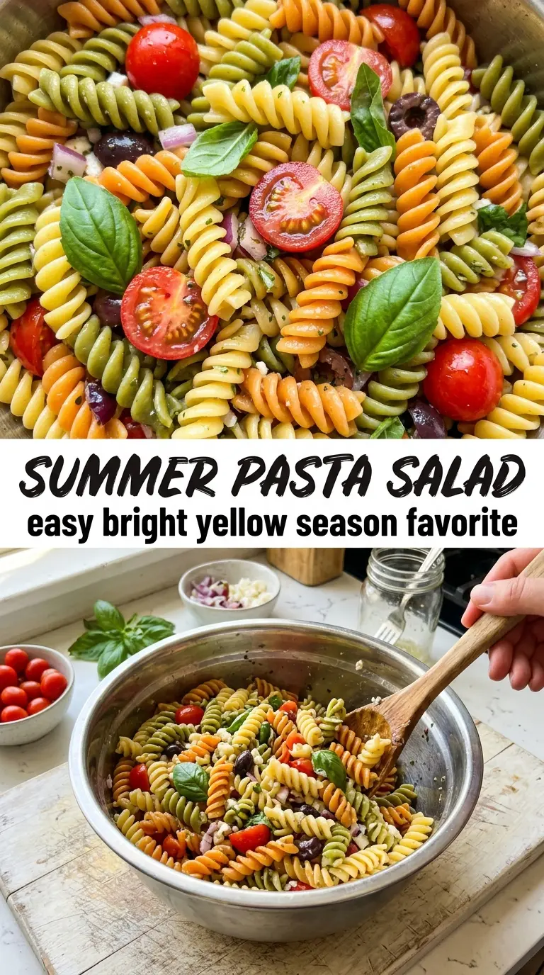 Summer Pasta Salad crisp vibrant citrus