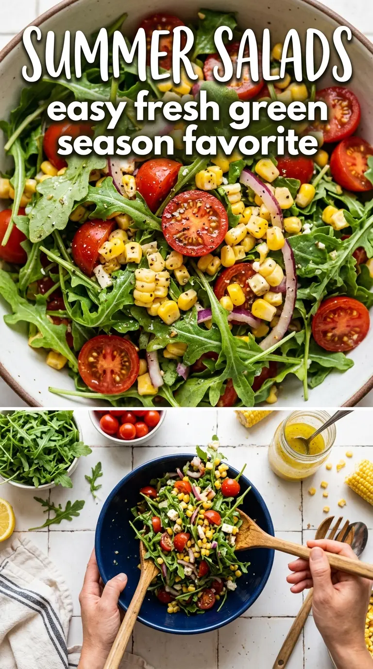 Summer Salad Recipes crisp greens, bright citrus, fresh texture