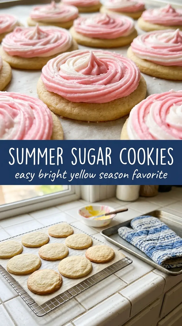 Summer Sugar Cookies pastel vanilla buttery