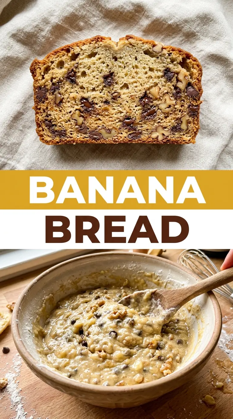 Banana Bread moist crumb golden crust