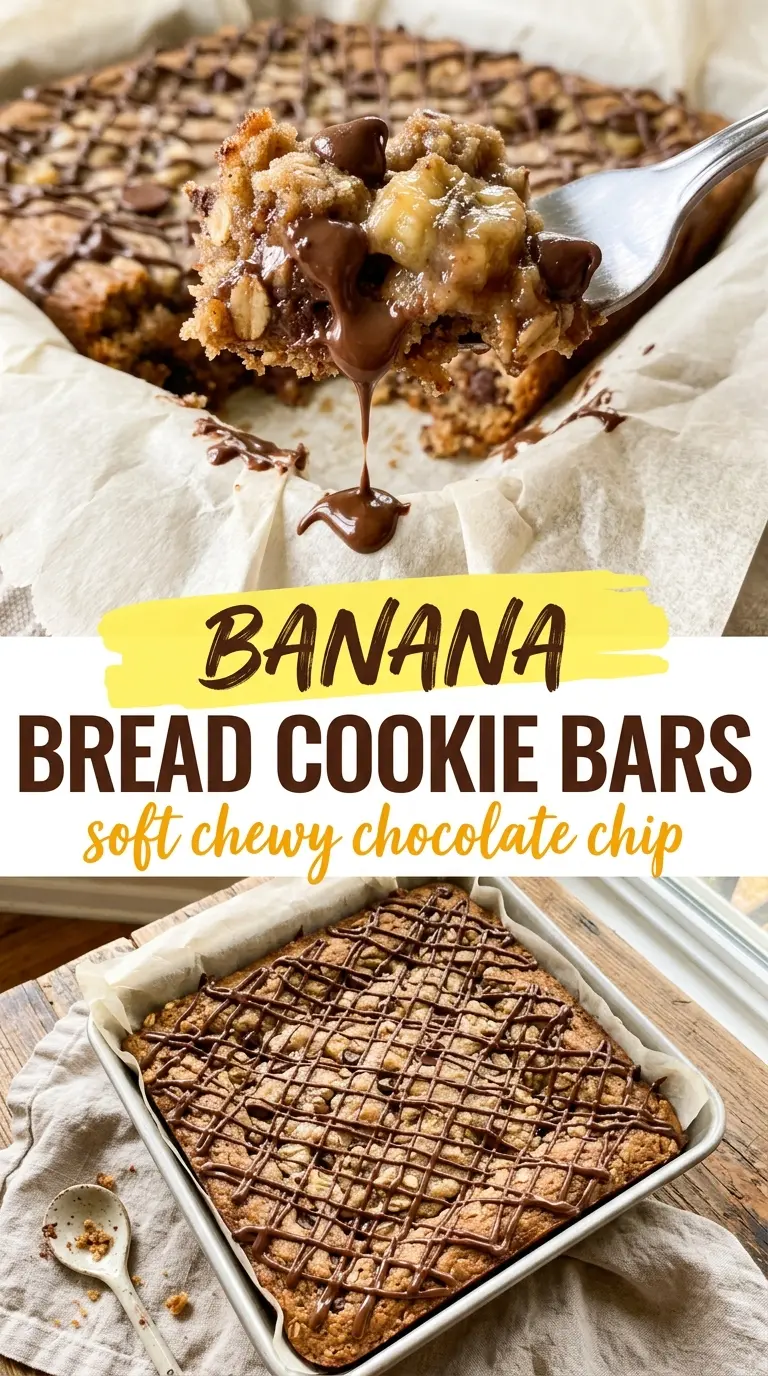 Banana Bread Cookie Bars moist chewy sweet