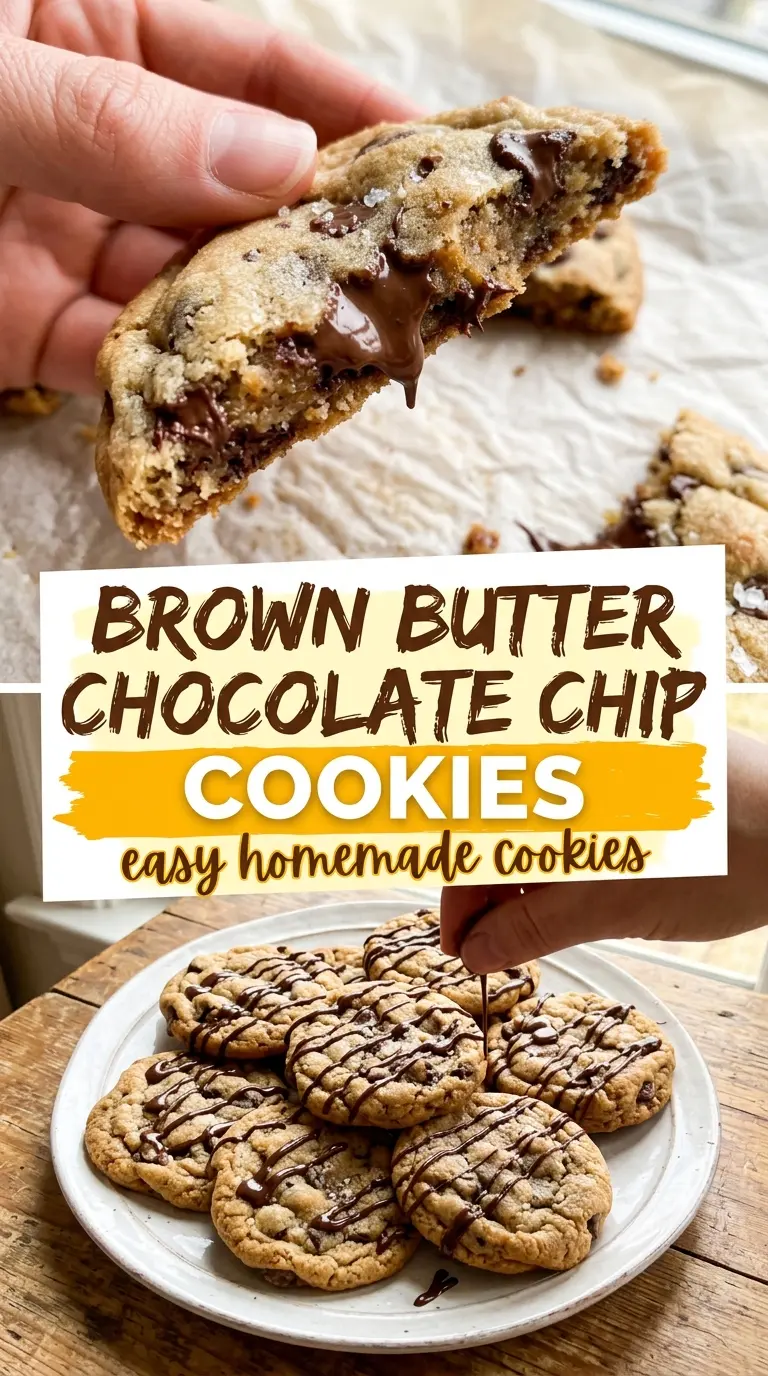 Brown Butter Chocolate Chip Cookies golden chewy