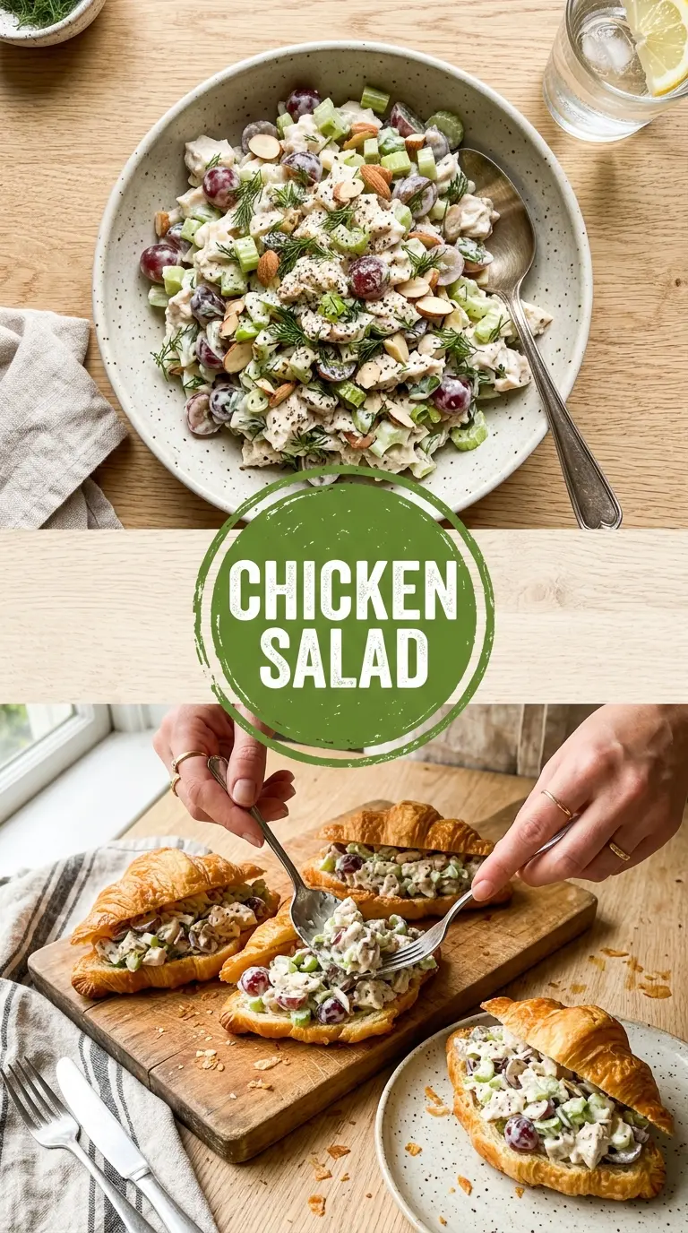 Chicken Salad Recipe creamy grapes dill