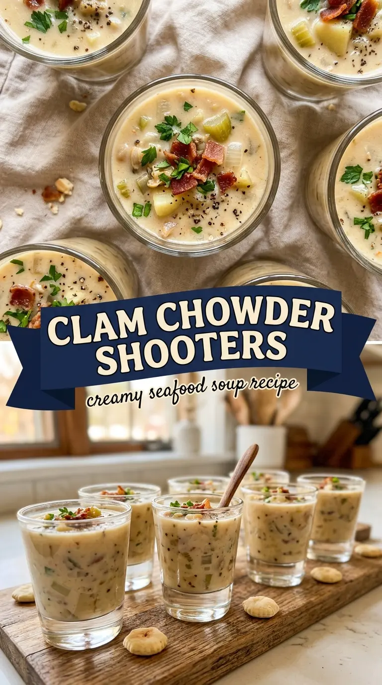 Clam Chowder Shooters creamy briny bite-sized